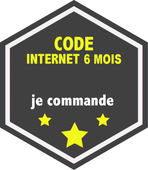 Code internet 6 mois