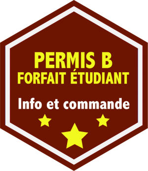 Permis B - Forfait étudiant
